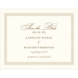 Elegant Border Save the Date Cards