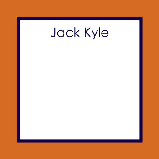 Orange Border Gift Stickers