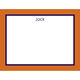 Orange Border Flat Note Cards Image 1 of 2