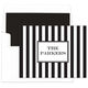 Black Awning Stripe Folded Note Cards Image 1 of 3