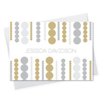 Luxe Circles Foldover Note Cards