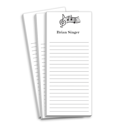 Music Notes Skinnie Notepads