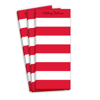 Red Stripe Skinnie Notepads