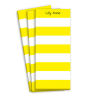 Yellow Stripe Skinnie Notepads