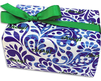Blue Batik Personalized Gift Wrap