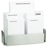 Executive Notepad Set with Stainless Steel Holder