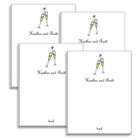 Champagne Flutes Mini Notepads