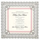 Silver Trellis Die-cut Frame Invitations Image 1 of 2