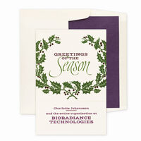 Vintage Wreath Holiday Cards