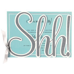 Shh! Glittered Die-cut