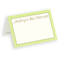 Green Lizard Border Personalized Placecards