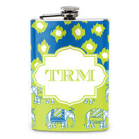 Lime Elephant Mix Stainless Steel Flask