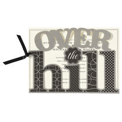 Over the Hill Die-cut Invitations