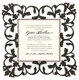 Black Filigree Diecut Frame Invitations Image 1 of 2