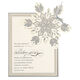 Silver Snowflake Die-cut Invitations Image 1 of 2