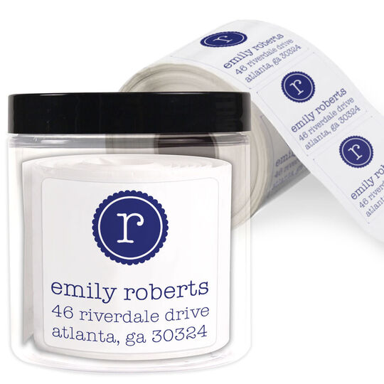 Emily Square Address Labels in a Jar