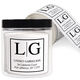 Modern Initials Square Address Labels in a Jar Image 1 of 2