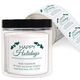 Happy Holidays Square Address Labels in a Jar Image 1 of 2