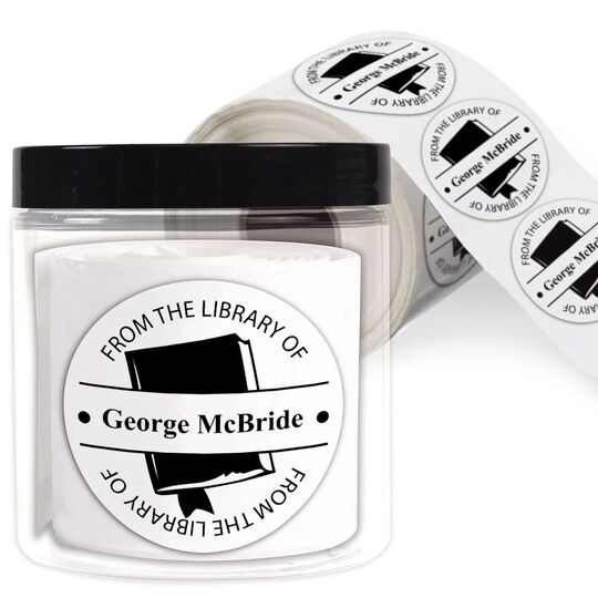 From the Library Round Stickers in a Jar