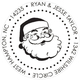Santa Round Address Labels in a Jar Image 2 of 2