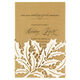Ivory Holly Leaf Die-cut Pocket Invitations Image 1 of 2