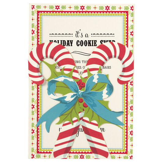 Candy Cane Die-cut Pocket Invitations