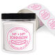 Mr and Mrs Round Address Labels in a Jar Image 1 of 3