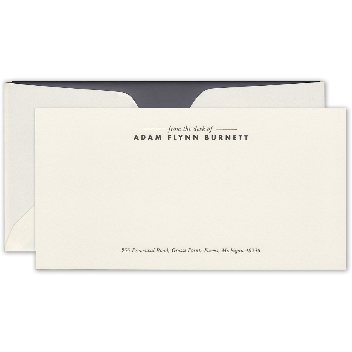 Langley Ecru Monarch Flat Note Cards