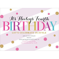 Sparkling Bubbles Invitations