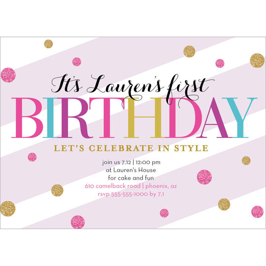 Sparkling Bubbles Invitations