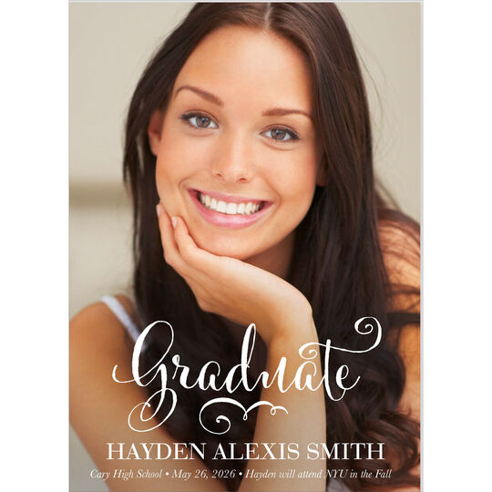 Script Graduation Photo Announcements