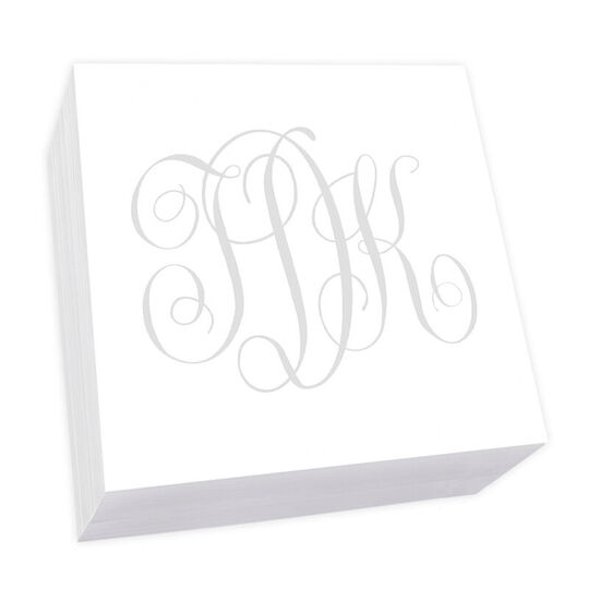 Watercolor Monogram Memo Square REFILL ONLY