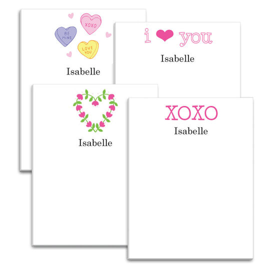 Love and XOXO Mini Notepad Set