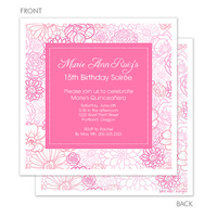 Light Pink Floral Invitations