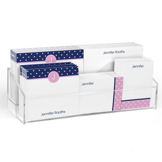 Navy & Pink Polka Dot Post-it® Notes Ensemble