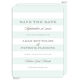 Mint Broad Stripes Save the Date Cards Image 1 of 2