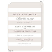 Sand Broad Stripes Save the Date Announcements
