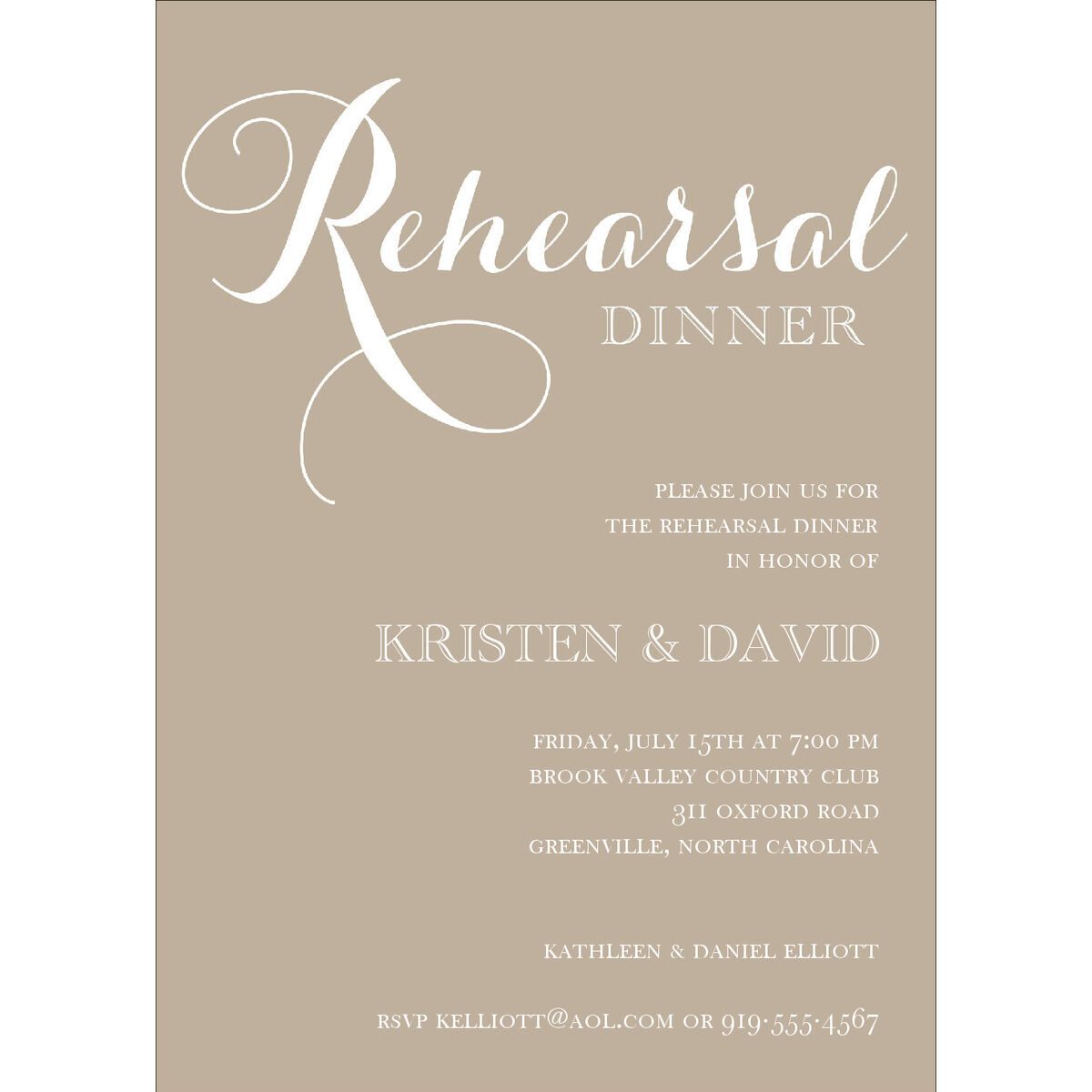 rehearsal dinner invitations