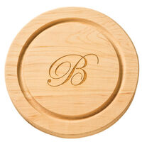 Maple 12 inch Round Personalized Cutting Board