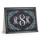 Chalkboard Flourish Monogram Folded Note Cards Image 1 of 2