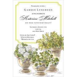 Pretty Potted Plants Invitations