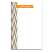 Brown Flag Up and Down Notepads