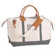 Personalized Grey Trimmed Weekender Image 2 of 2