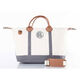 Personalized Grey Trimmed Weekender Image 1 of 2