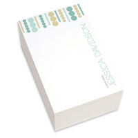 Teal Luxe Circles Chunky Notepads