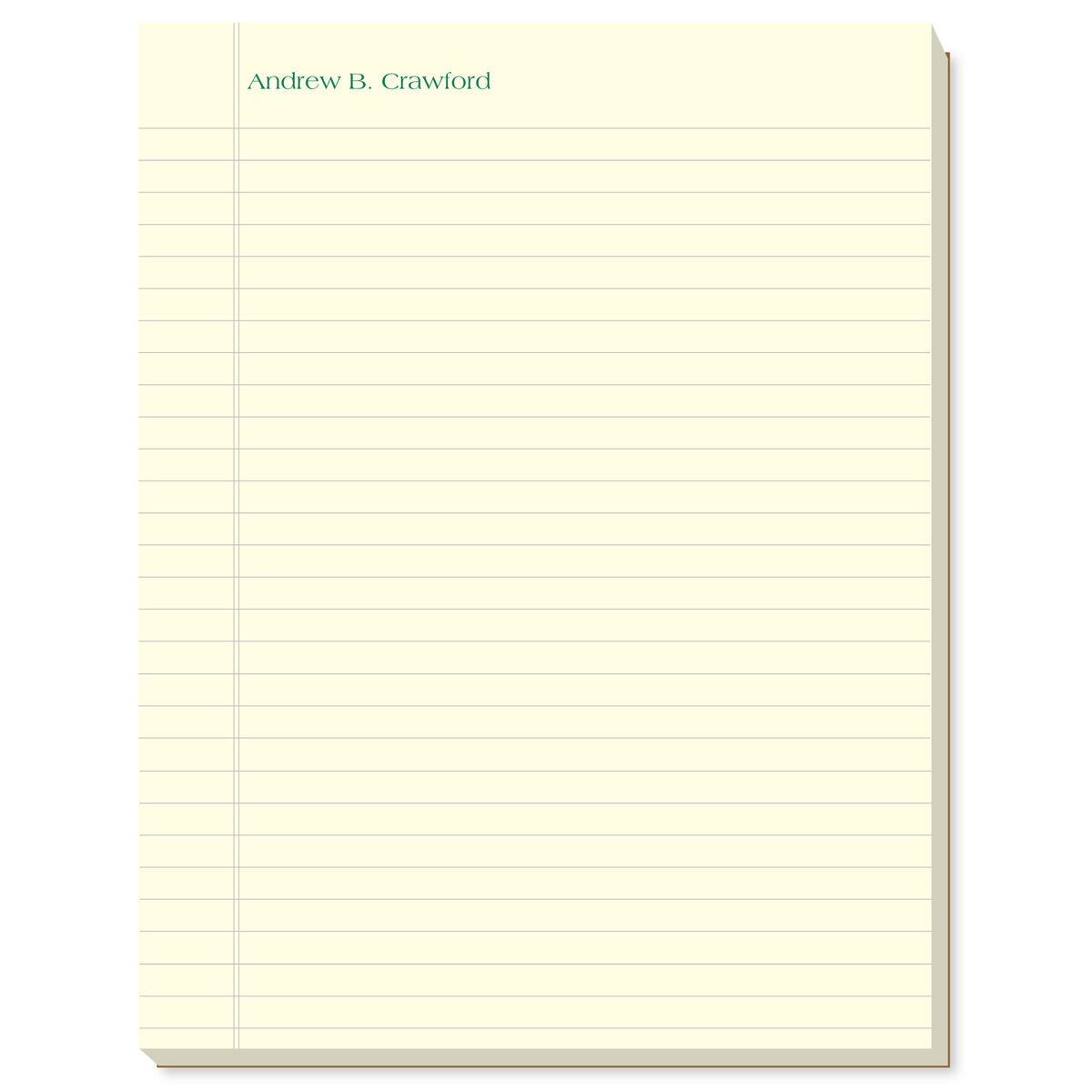 Custom Large Lined Notepads