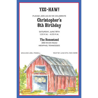 Barn Party Invitations