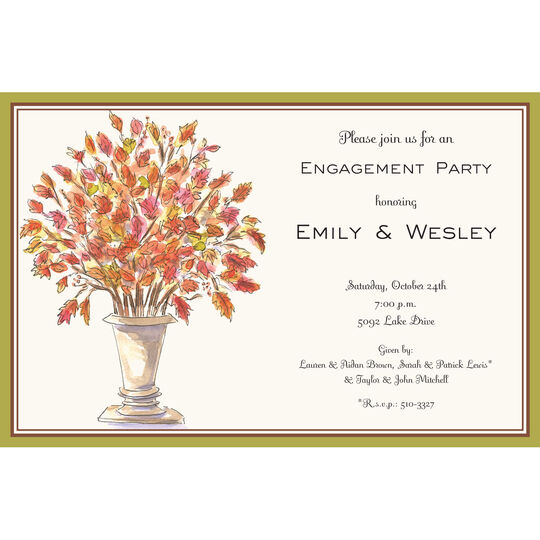 Autumn Vase Invitations