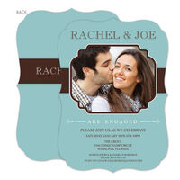 Slate Classic Connection Engagement Invitations