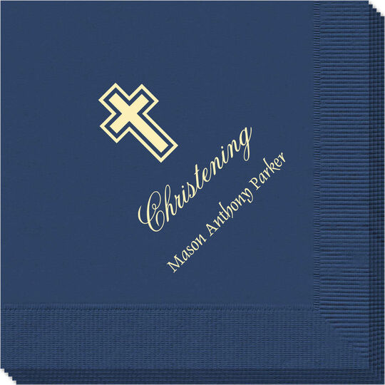 Outlined Cross Napkins